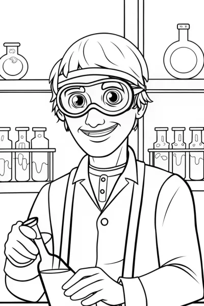 Blippi’s Fun Science Lab Coloring Adventure