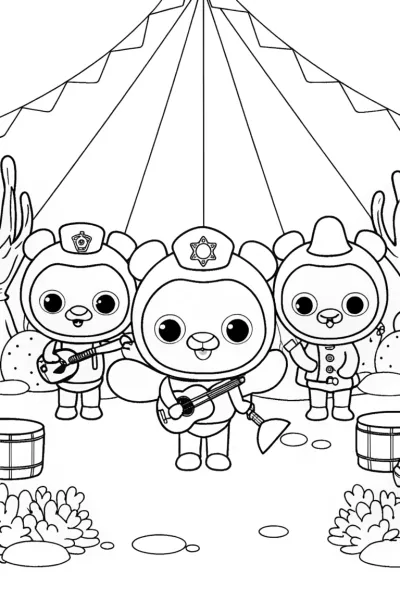Octonauts underwater music festival