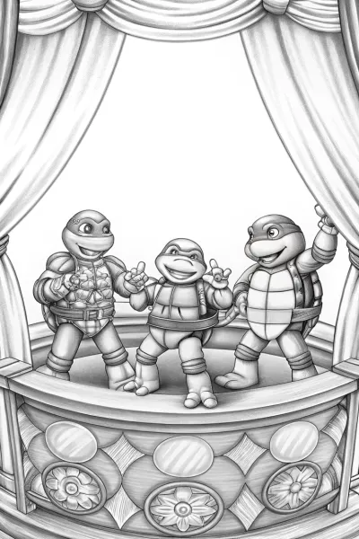 Teenage Mutant Ninja Turtles puppet show