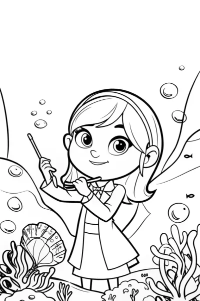 Melody conducting an underwater orchestra