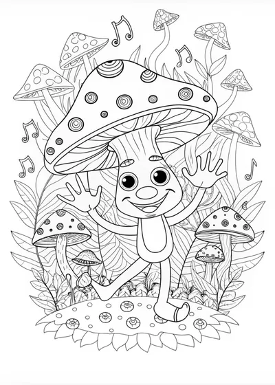 Giant Mushroom in the Forest