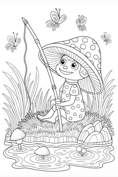 Mushroom Adventures: Myco the Fishing Fun Guy