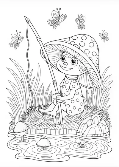 Mushroom Adventures: Myco the Fishing Fun Guy