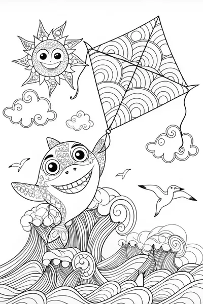 Flying Shark Kite Adventure
