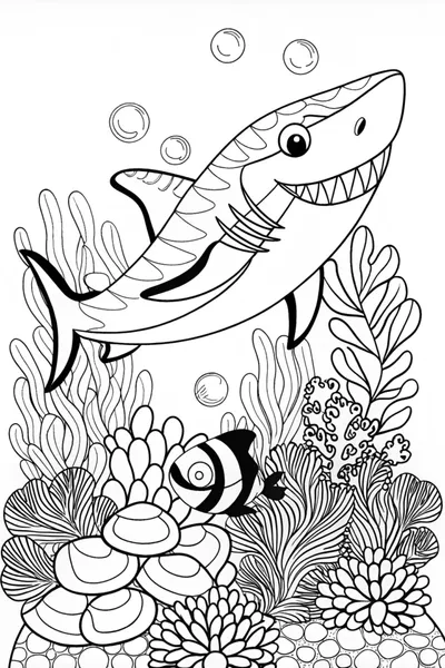 A shark and a clownfish