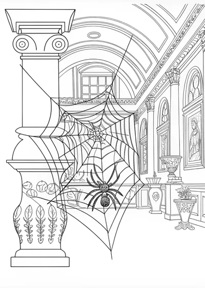 Spider’s Web in the Garden