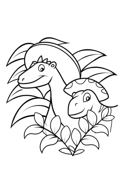 Dinosaur detectives in the jungle