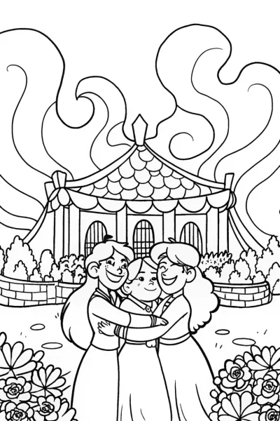 Madrigal Family Gathering Coloring Page