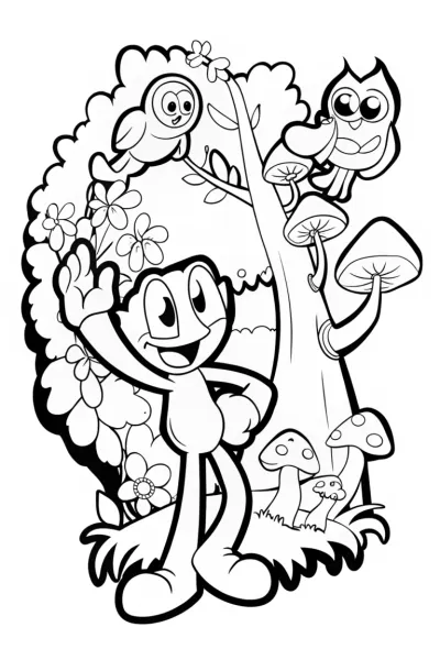 Huggy Wuggy’s journey through the magical forest