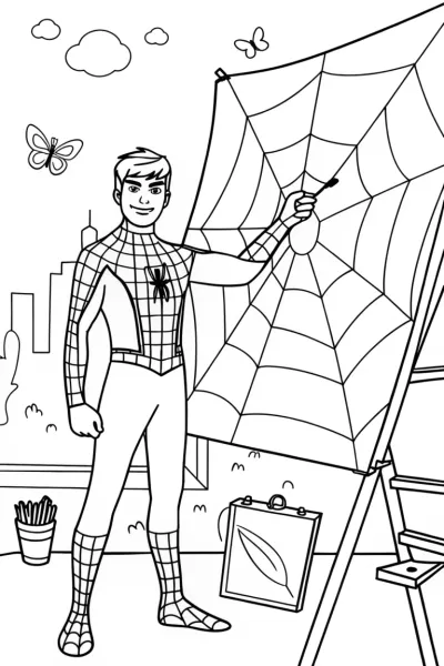 Miles Morales’ Creative Coloring Page