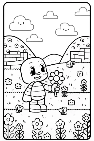 Creeper’s Colorful Flower Adventure in the Garden