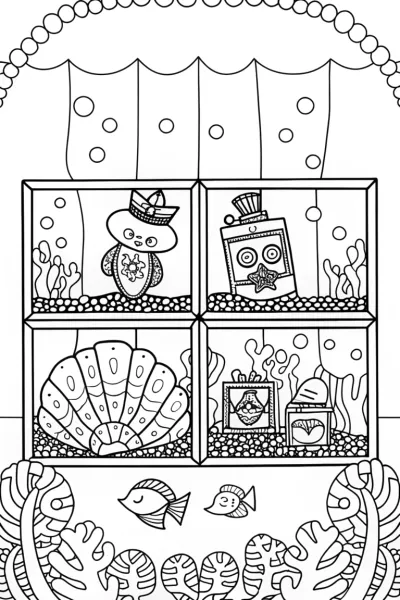 Octonauts Undersea Museum Adventure Coloring Page