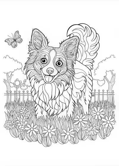 Loyal Collie Coloring Adventure