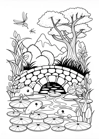 Axolotl’s Serene Pond Adventure