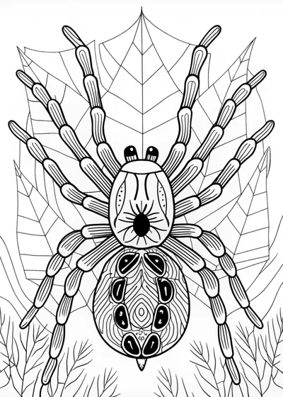 Spider in the Mountain Valley