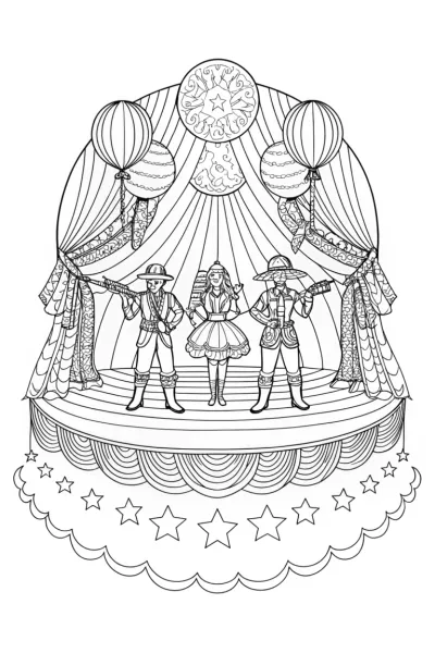 Rainbow symphony on the floating stage