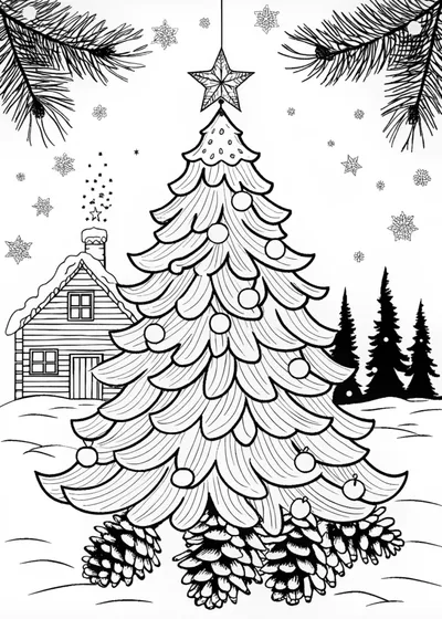 Christmas Tree in a Winter Wonderland