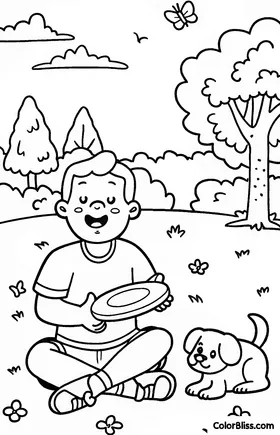 A ColorBliss coloring page in the cozy style