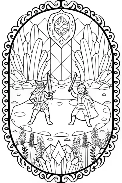 The Enchanted Rift Coloring Page