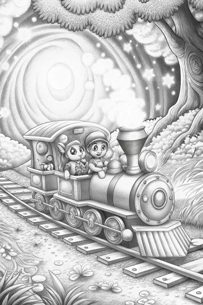 Bluey and Bingo’s enchanted train ride
