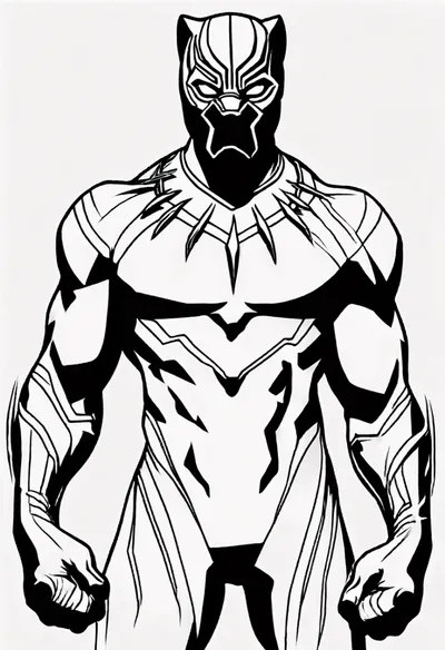 Black Panther Coloring Adventure