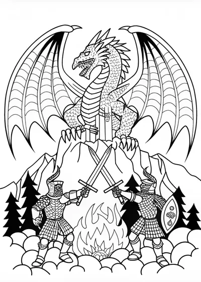 Epic Battle with the Ferocious Dragon