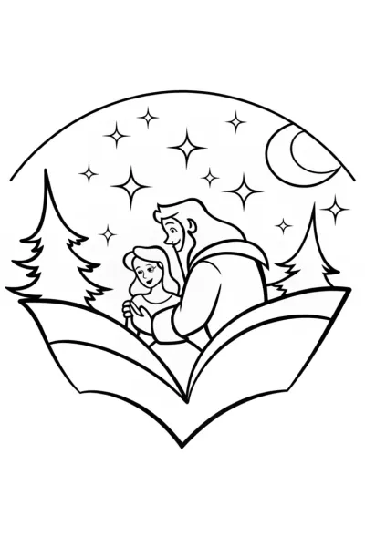 Belle and the Beast’s starry night