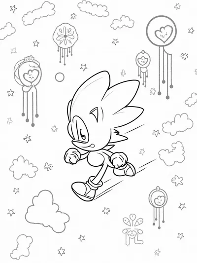 Super Sonic in a dream maze