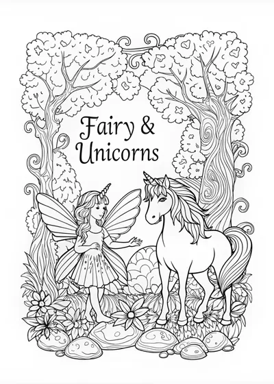 Fairy and Unicorn’s Magical Encounter