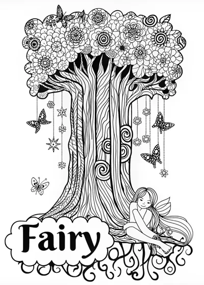Fairy Dreaming Under the Enchanted Tree