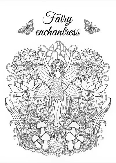 Fairy Enchantress in a Magical Garden