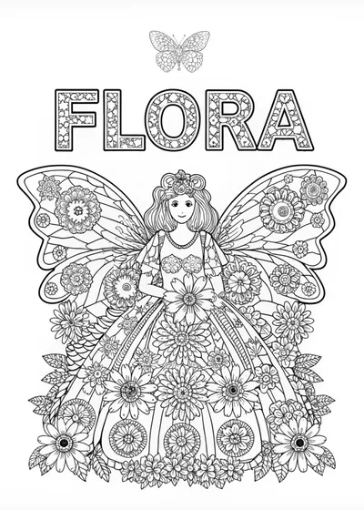 Fairy Flora’s Enchanted Flower Dress