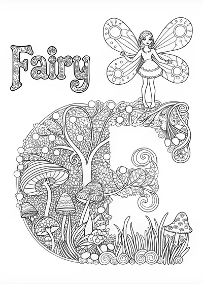 Fairy in an Enchanted Garden