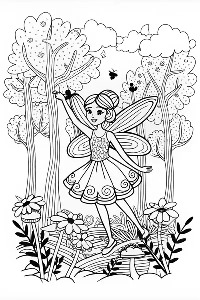 Fairy Princess in the Enchanted Forest