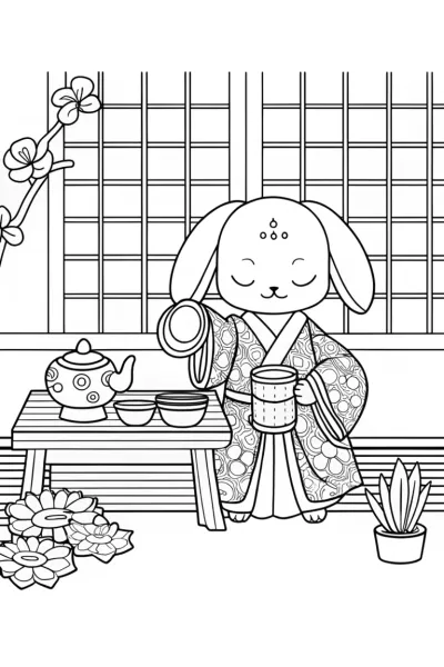 Cinnamoroll tea ceremony