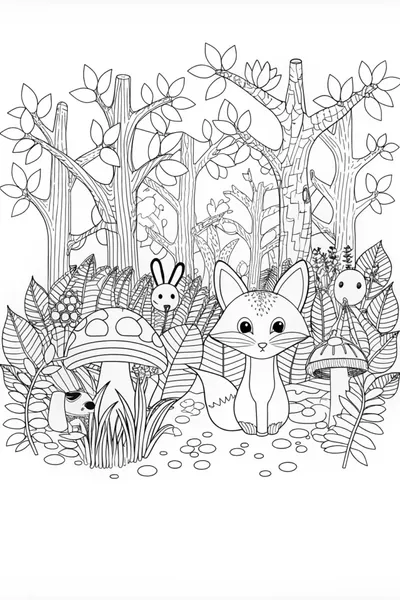 Fox in the Enchanted Forest