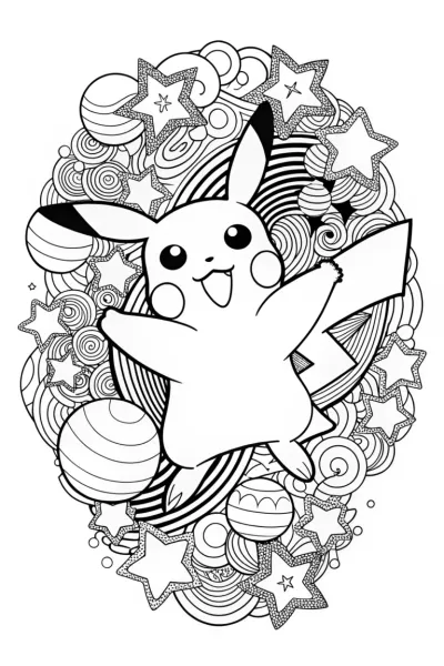 Pikachu’s cosmic dance party