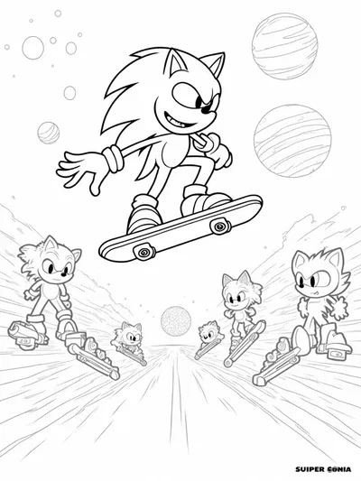 Super Sonic skate park showdown