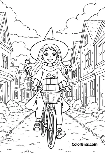 A whimsical coloring page example