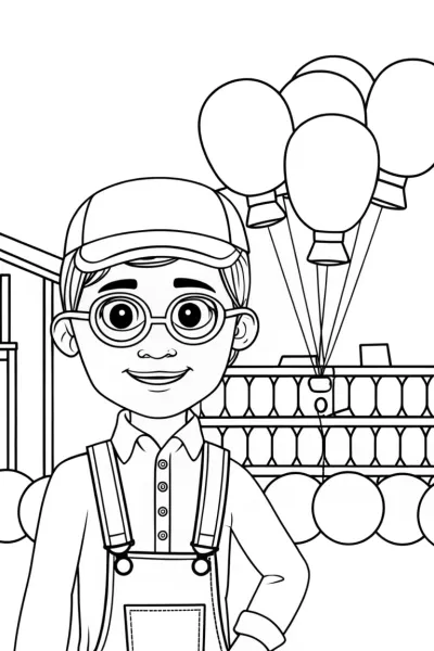 Blippi in a balloon factory