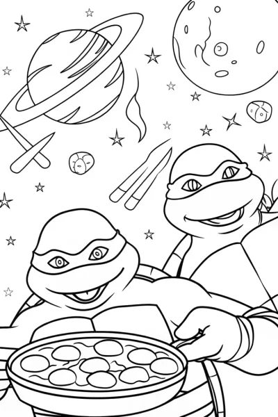 Ninja Turtles cosmic cooking contest