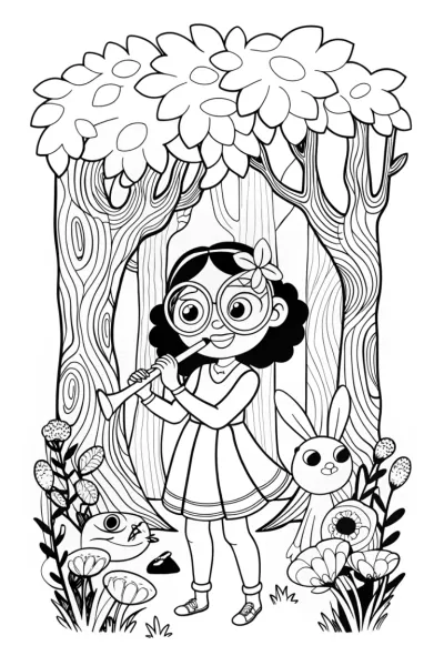 Mirabel’s Magical Music Journey Coloring Page