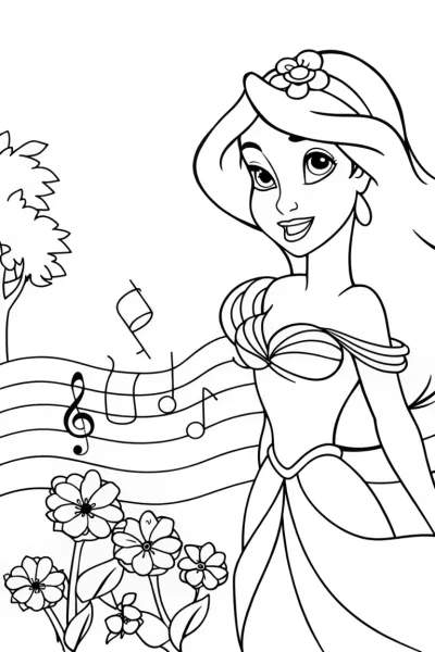 Jasmine conducting a garden symphony