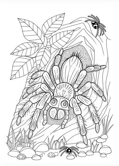 Spider Adventure by the Lake