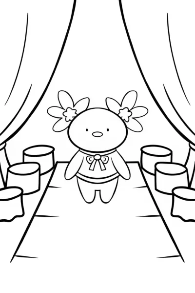 Axie the axolotl fashion show