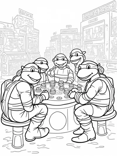 Teenage Mutant Ninja Turtles arcade fun