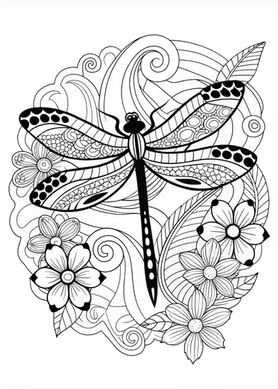 Intricate Dragonfly Bliss
