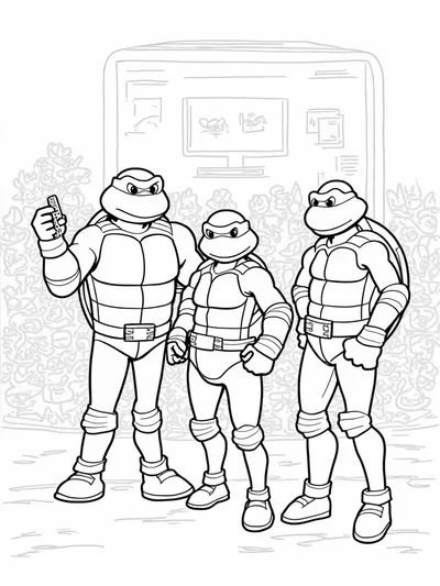 TMNT invention showcase scene