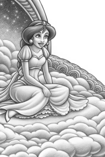 Jasmine on a fluffy cloud