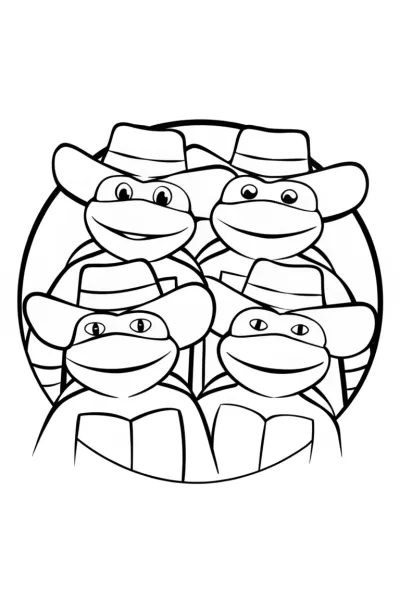 Teenage Mutant Ninja Turtles cowboys
